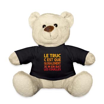 Humor, die Sache ist, dass ich gegen meine Eier kämpfe - Teddy - Schwarz - Vorne