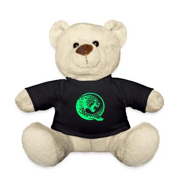 animal beast wildlife animal species art forest flora - Teddy Bear - black - Front