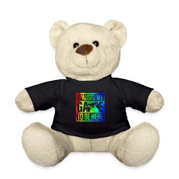 Gamer Jeu En Ligne Jeux Sur Ordinateur Arcade Neon - Nounours - noir - Devant