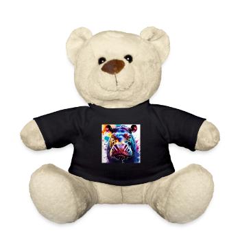 Hippo farbig - Teddy - Schwarz - Vorne