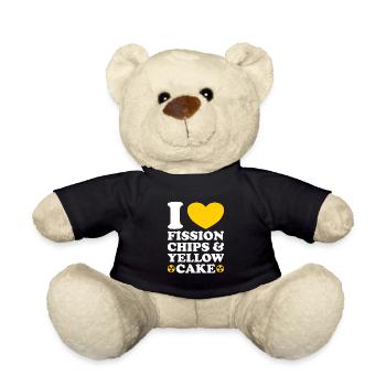 Funny Radiation Funny Nuclear Engineer - Teddy Bear - black - Front