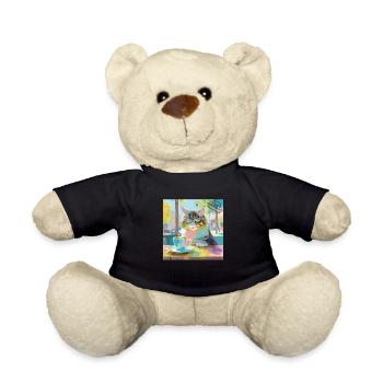 The Coffee Cat - Teddy - Schwarz - Vorne