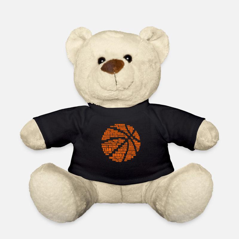 Nuage de mots pour le basket-ball - Nounours - noir