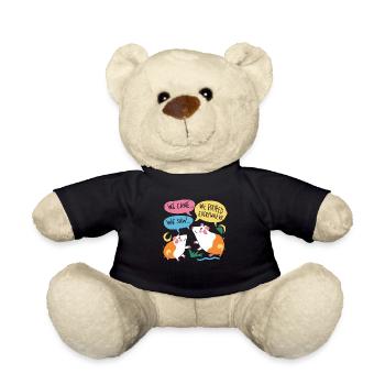Nous sommes venus, nous avons vu, nous avons fait caca partout - Nounours - noir - Devant