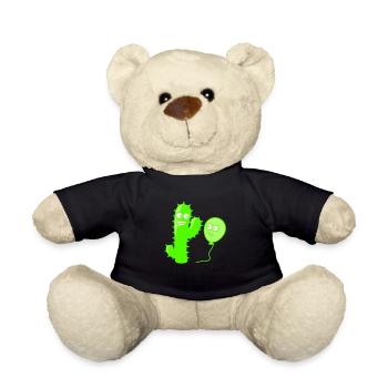Cactus balloon handshake greeting spikes - Teddy Bear - black - Front