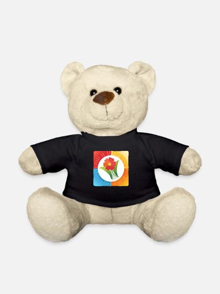 One Flower Peace - Teddy - Schwarz