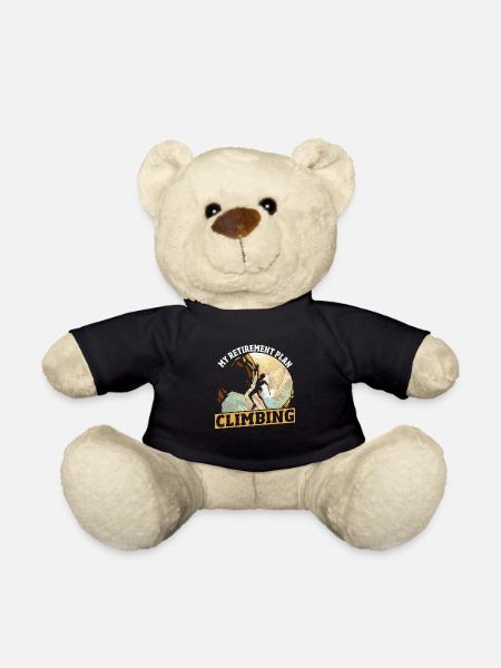 Wandkletterer Felsklettern Altersvorsorge Klettern - Teddy - Schwarz