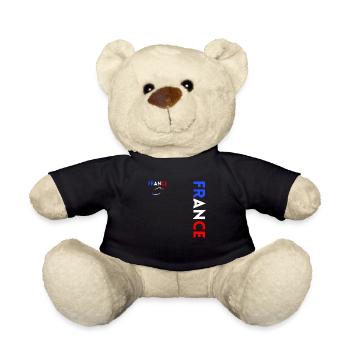 Rugby Player Fan Rugby Supporter Rugby France - Teddy Bear - black - Front