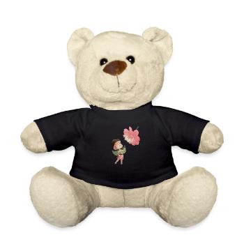 Fée magique avec pivoine - Nounours - noir - Devant