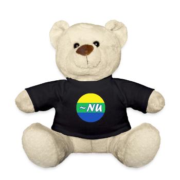 ~NU Logo | ~NU relations Design | Vector - Teddy Bear - black - Front