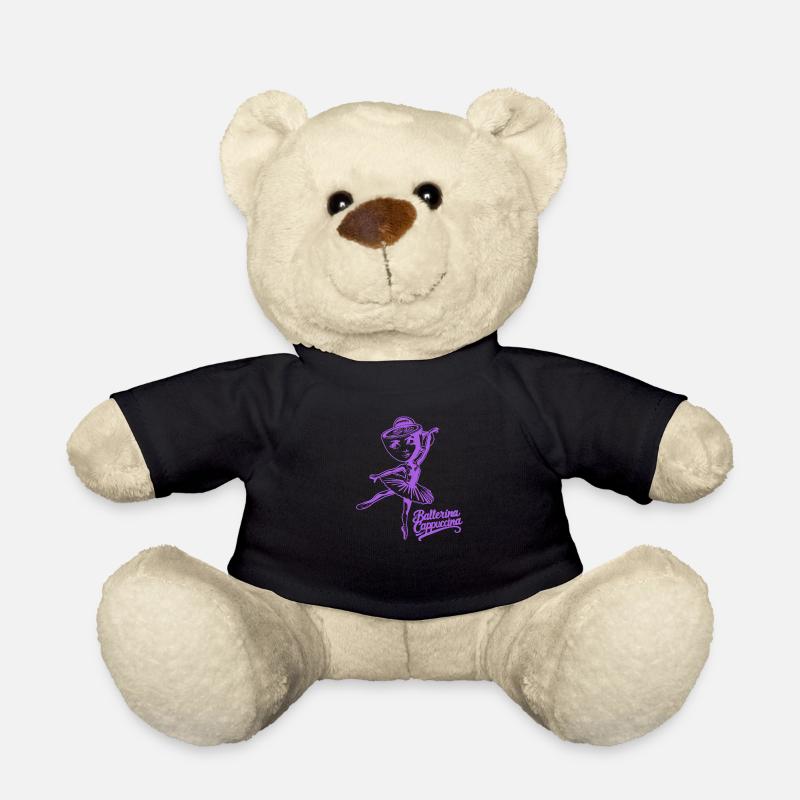 Ballerina Cappuccina - Lila - Teddy - Schwarz