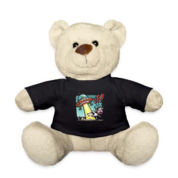 UFO cow - Teddy Bear - black - Front