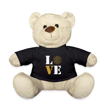 Amour fleur de vie - Nounours - noir - Devant