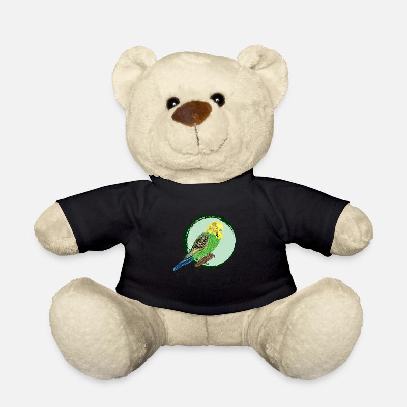 Gelber Wellensittich / Yellow Budgie II - Teddy Bear - black