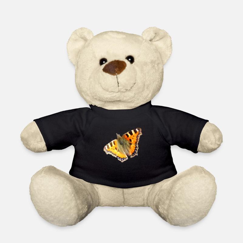 kleiner Fuchs Schmetterlinge - Teddy - Schwarz