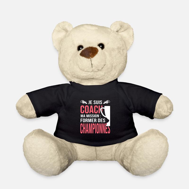Coach entraineuse capitaine équipe sport - Nounours - noir