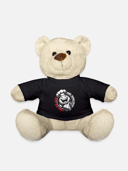 Lachende Knoblauchknolle - nie ohne Knoblauch - Teddy - Schwarz
