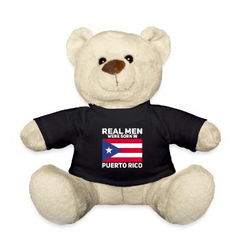 Puerto Rico Flagge | Puerto Ricaner Geschenkideen - Teddy - Schwarz - Vorne