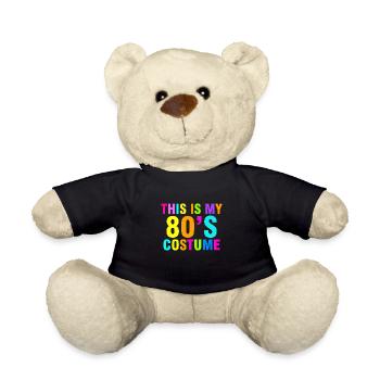 This is my 80's retro vintage 80s costume - Teddy Bear - black - Front
