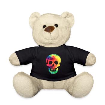 Bunter Totenkopf - Teddy - Schwarz - Vorne