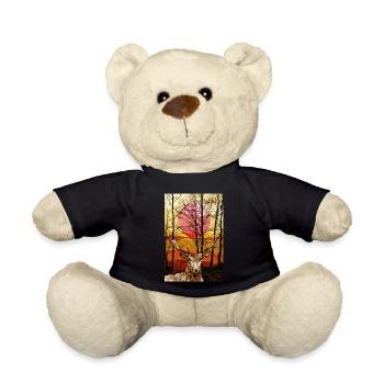 deer - Teddy Bear - black - Front