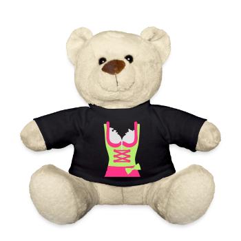Dirndl - Teddy - Schwarz - Vorne