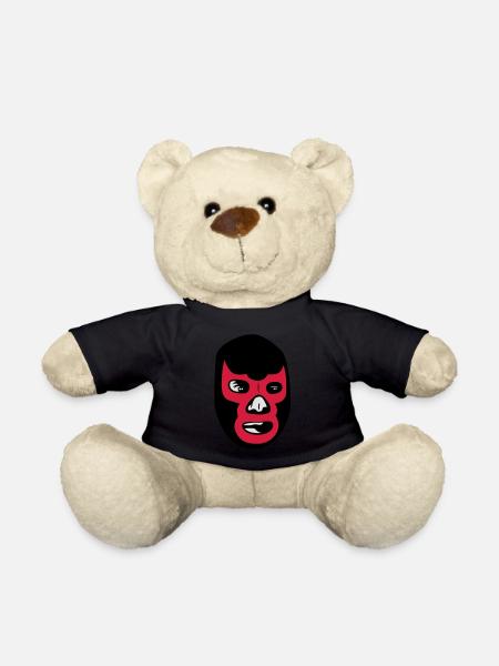 mexican wrestling mask lucha libre - Teddy - Schwarz