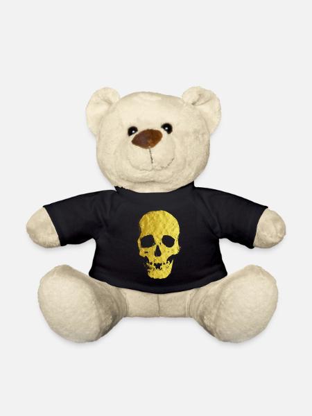 skull - Teddy Bear - black
