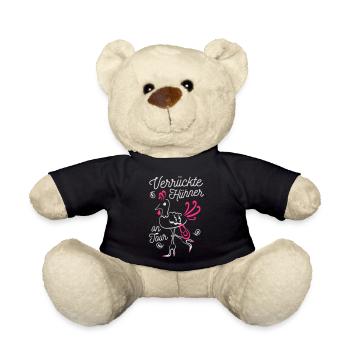 JGA verrückte Hühner on Tour - Teddy - Schwarz - Vorne