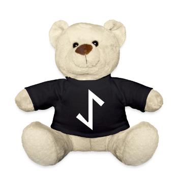 Character rune symbol gift Spirit Celtic - Teddy Bear - black - Front