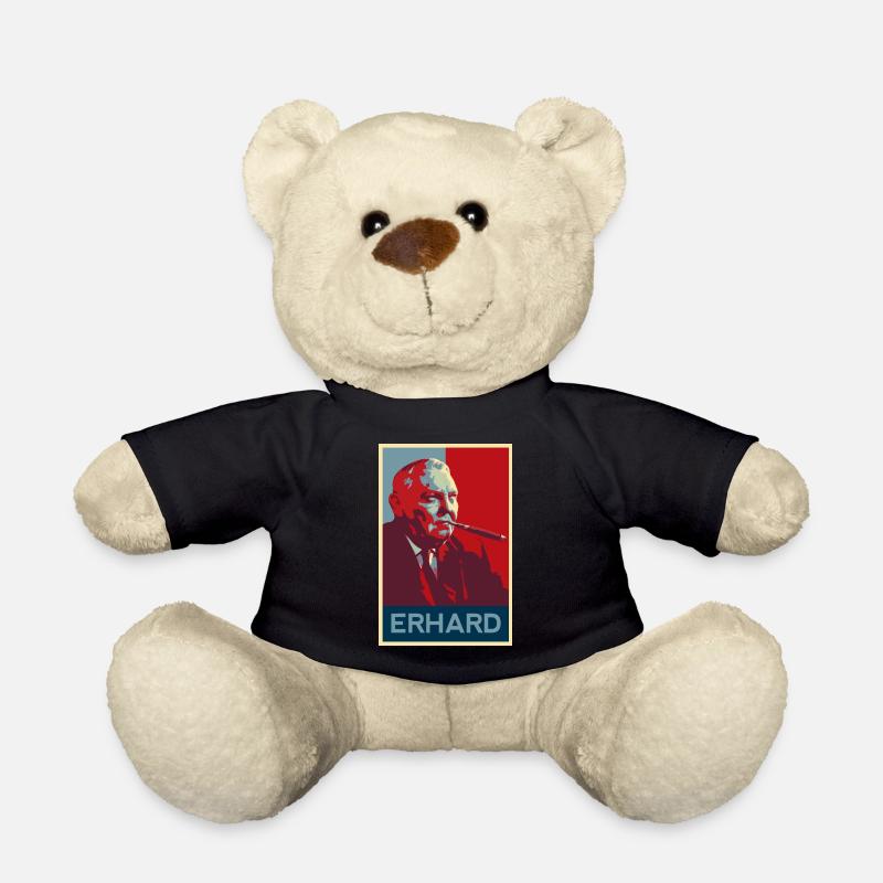 Ludwig Erhard Poster - Teddy - Schwarz