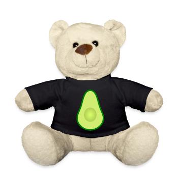Avocado ohne Kern Design zum personalisieren - Teddy - Schwarz - Vorne