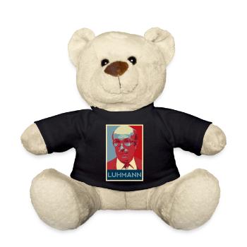 Niklas Luhmann systems theory - Teddy Bear - black - Front