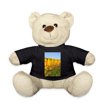 Moselle Riesling vines in autumn 2 - Teddy Bear - black - Front