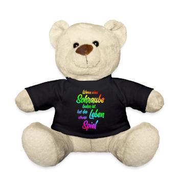 Wenn eine Schraube locker ist, ... - Teddy - Schwarz - Vorne