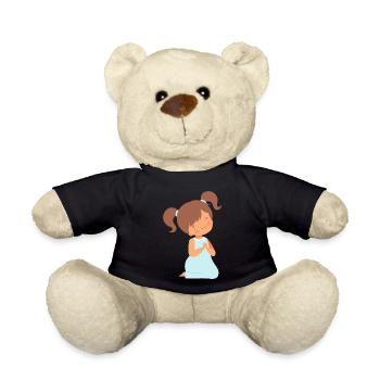 Glaube T-Shirt, beten Sie darauf, beten Sie darüber - Teddy - Schwarz - Vorne