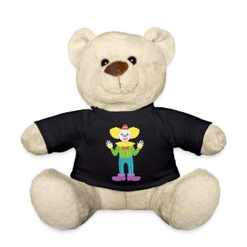 Clown - Teddy Bear - black - Front