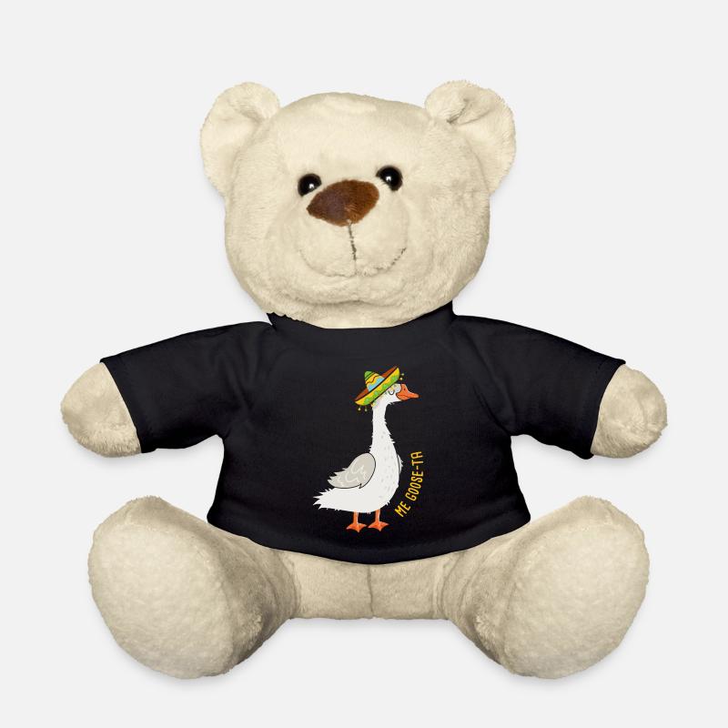 Mexican Spanish Joke Goose Pun Me Goose Ta - Teddy - Schwarz