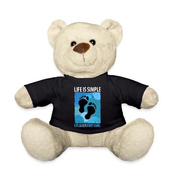 Soins des pieds Pédicure Podiatre Salon de manucure Cadeau - Nounours - noir - Devant