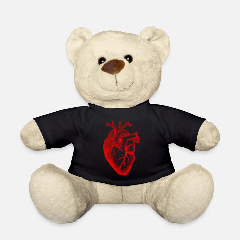 Heart Fashion Design - Teddy Bear - black