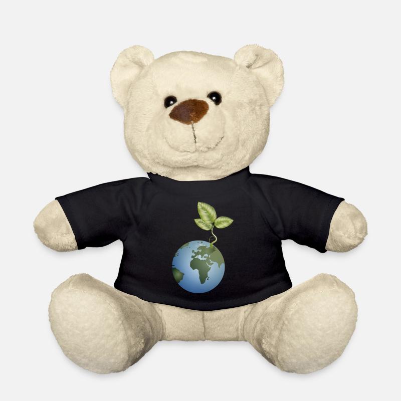 Samenkorn in der Erde entfaltet sich - Teddy - Schwarz