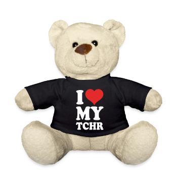 Ich liebe meine Lehrer - Teddy - Schwarz - Vorne