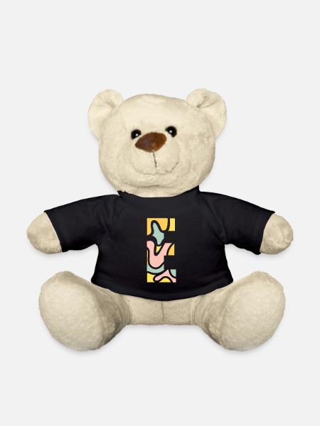 letter E - Teddy - Schwarz