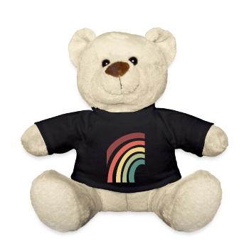 Arc-en-ciel - Nounours - noir - Devant