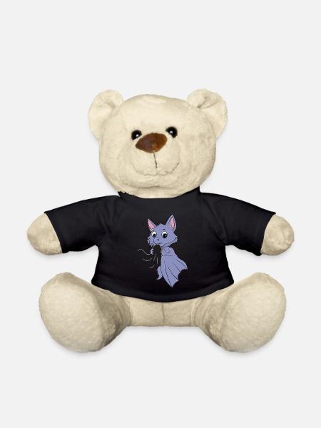 Süße Fledermaus Halloween - Teddy - Schwarz