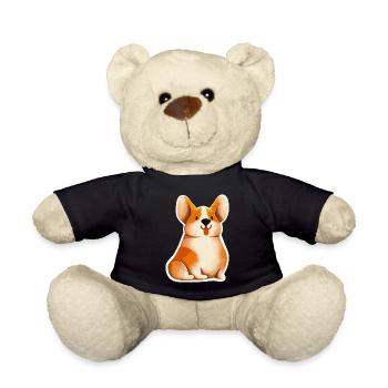 Corgi Chien enjoué Gallois - Nounours - noir - Devant