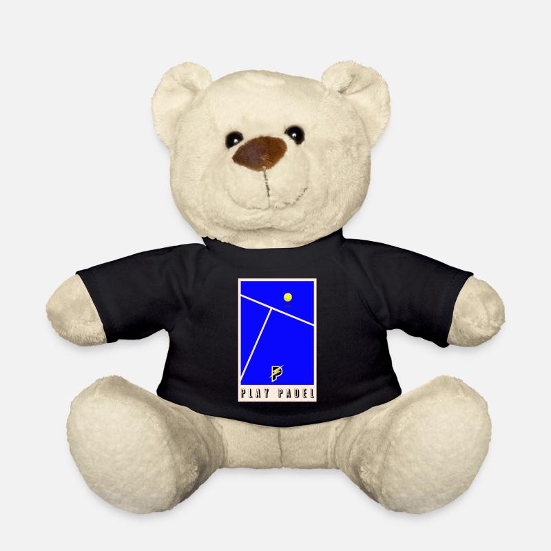 Padel - Geschenk für Padel-Liebhaber - Teddy - Schwarz