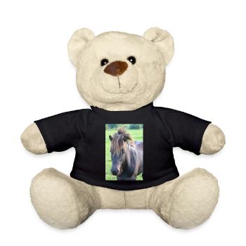 Pferd Pferdeposter - Teddy - Schwarz - Vorne