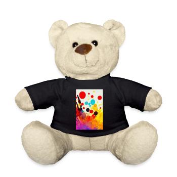 Abstract bright colour bold - Teddy - Schwarz - Vorne