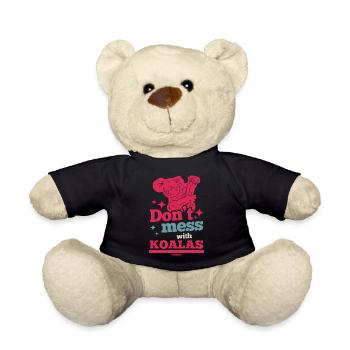 leg dich nicht mit Koalas an - Teddy - Schwarz - Vorne